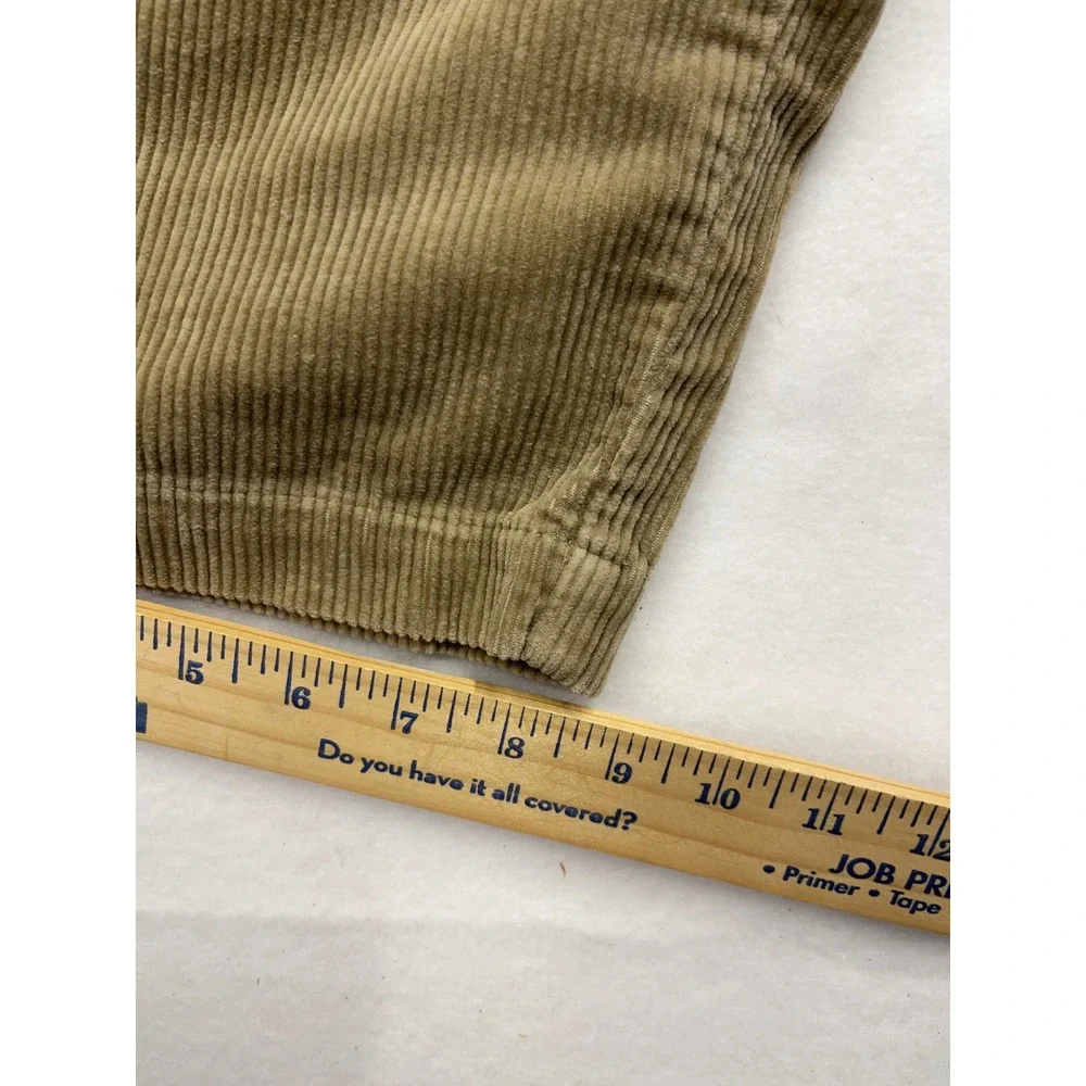 VTG Polo Ralph Lauren Corduroy Pleated Pants Tan Khaki Mens Size 38 x 30 Y2K‎